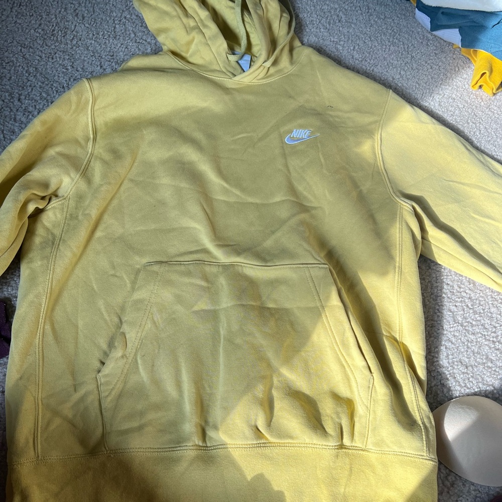 yellow nike hoodie